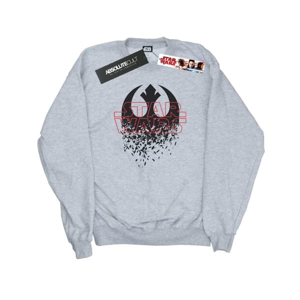 Star Wars Dam/Tjej The Last Jedi - Sweatshirt med splittrat emblem