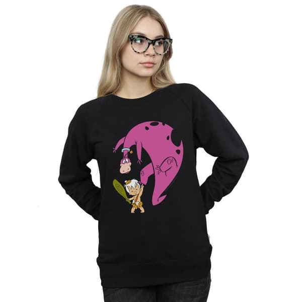 The Flintstones Womens/Ladies Bamm Bamm And Dino Sweatshirt