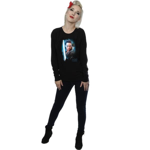Star Wars Dam/Tjej Den sista jedin Rey borstad sweatshirt