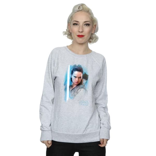 Star Wars Dam/Tjej Den sista jedin Rey borstad sweatshirt
