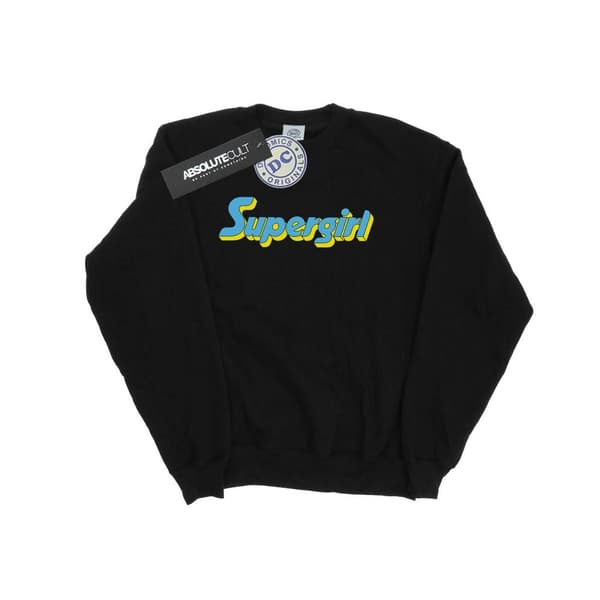 DC Comics Girls Supergirl Text Logo Sweatshirt