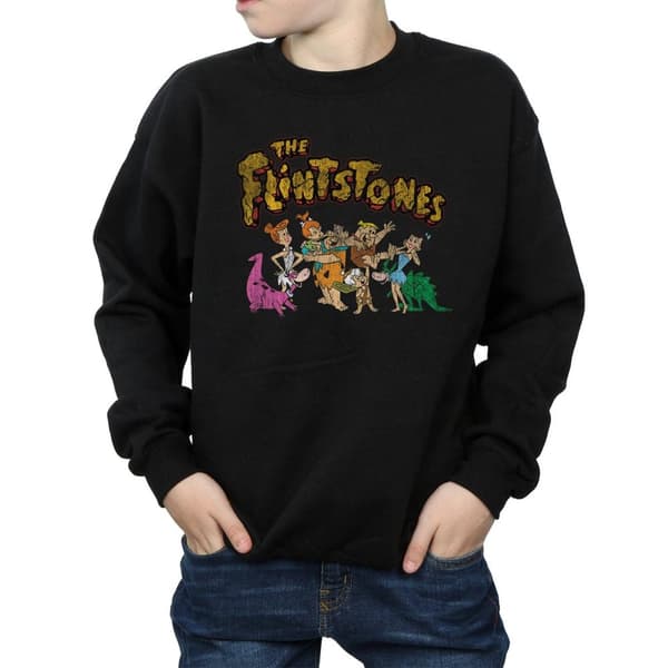 The Flintstones Boys Group Distressed Sweatshirt