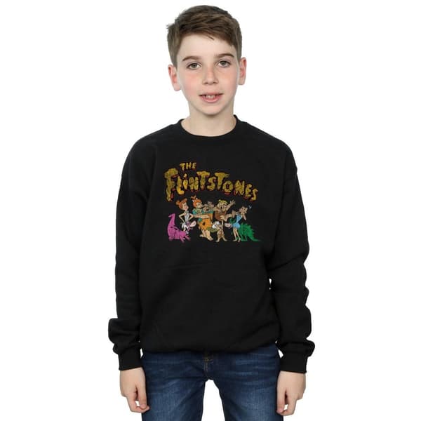 The Flintstones Boys Group Distressed Sweatshirt