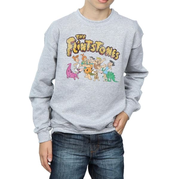The Flintstones Boys Group Distressed Sweatshirt