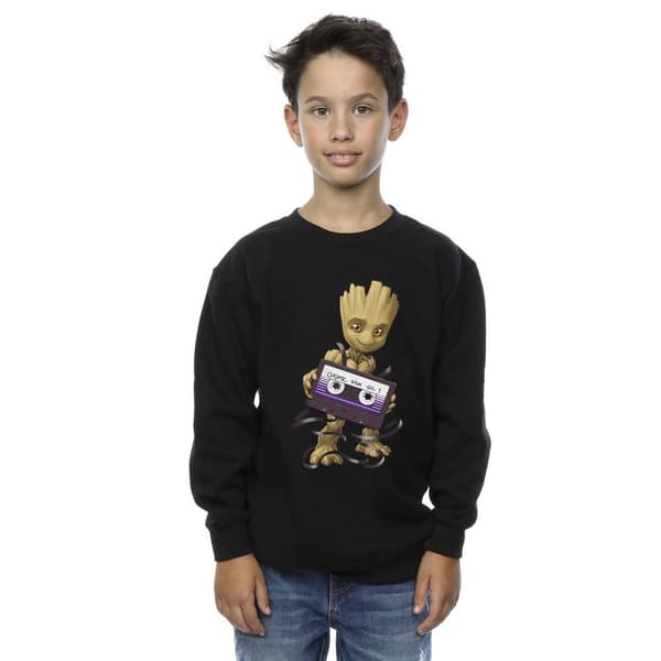 Marvel Pojkar Guardians Of The Galaxy Groot Cosmic Tape Sweatshirt