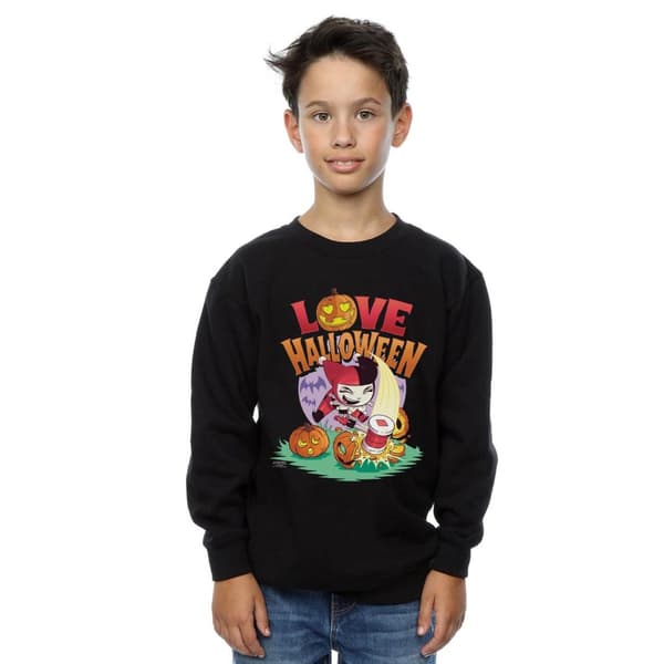 DC Comics Boys Super Friends Harley Quinn Love Halloween Sweatshirt