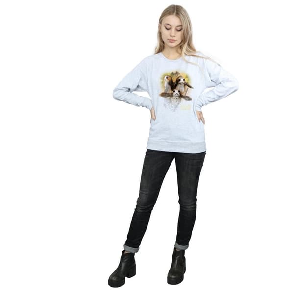 Star Wars Womens/Ladies The Last Jedi Porgs Brushed Sweatshirt
