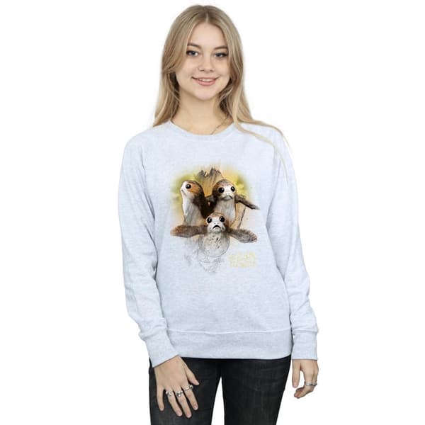 Star Wars Womens/Ladies The Last Jedi Porgs Brushed Sweatshirt
