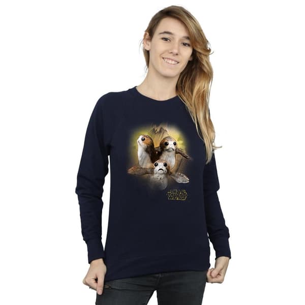 Star Wars Womens/Ladies The Last Jedi Porgs Brushed Sweatshirt