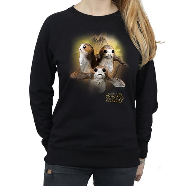 Star Wars Womens/Ladies The Last Jedi Porgs Brushed Sweatshirt