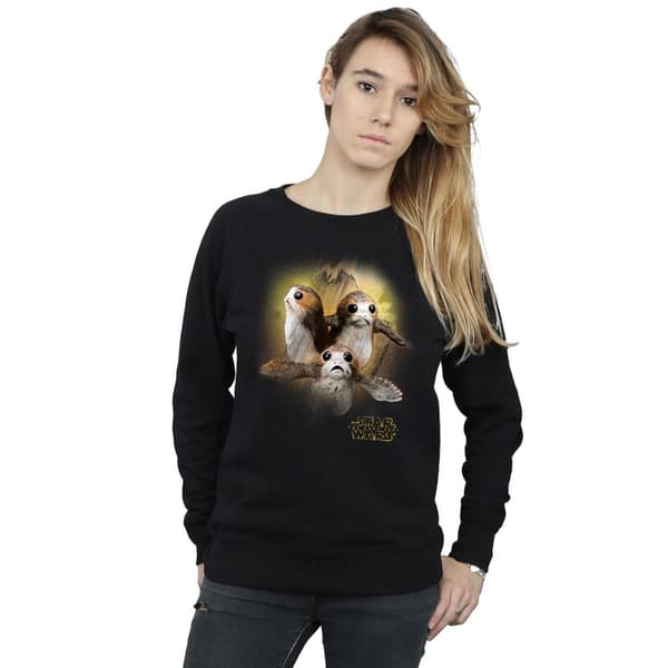 Star Wars Womens/Ladies The Last Jedi Porgs Brushed Sweatshirt