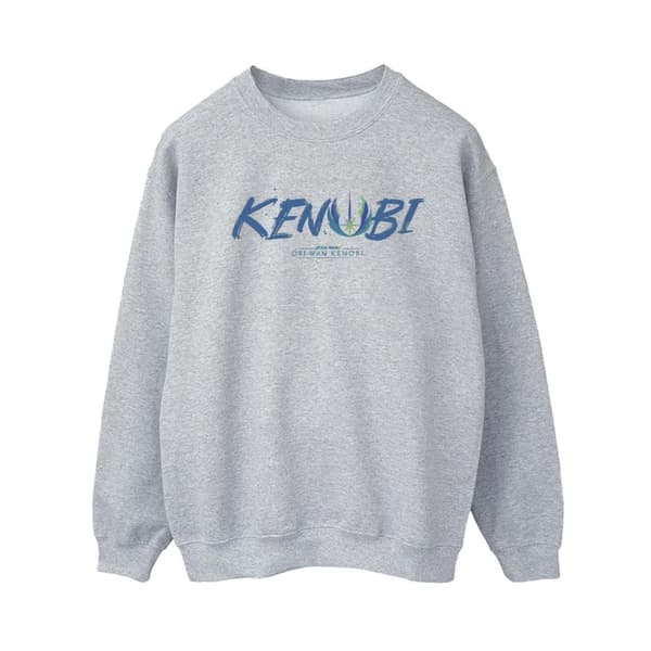 Star Wars: Obi-Wan Kenobi Womens/Ladies Painted Front Sweatshirt Sports Grey XL