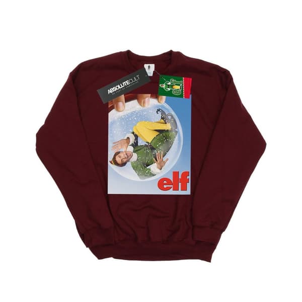 Elf Sweatshirt med snöglobsaffisch för flickor