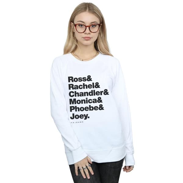 Friends Dam/kvinnor First Names Text Sweatshirt