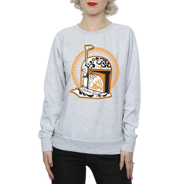 Star Wars Womens/Ladies Boba Fett Dia De Los Muertos Sweatshirt