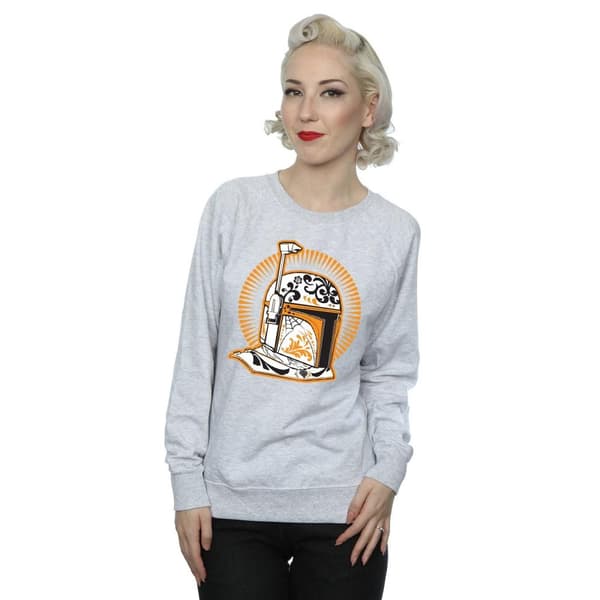 Star Wars Womens/Ladies Boba Fett Dia De Los Muertos Sweatshirt