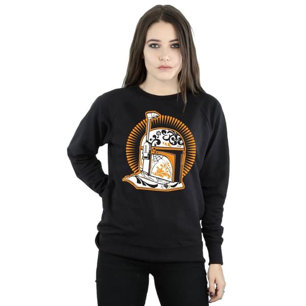 Star Wars Womens/Ladies Boba Fett Dia De Los Muertos Sweatshirt