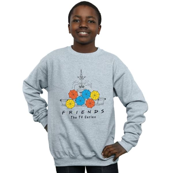 Friends Boys Fountain And Umbrellas Sweatshirt