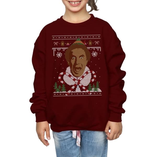Elf Julig Fair Isle-tröja för flickor
