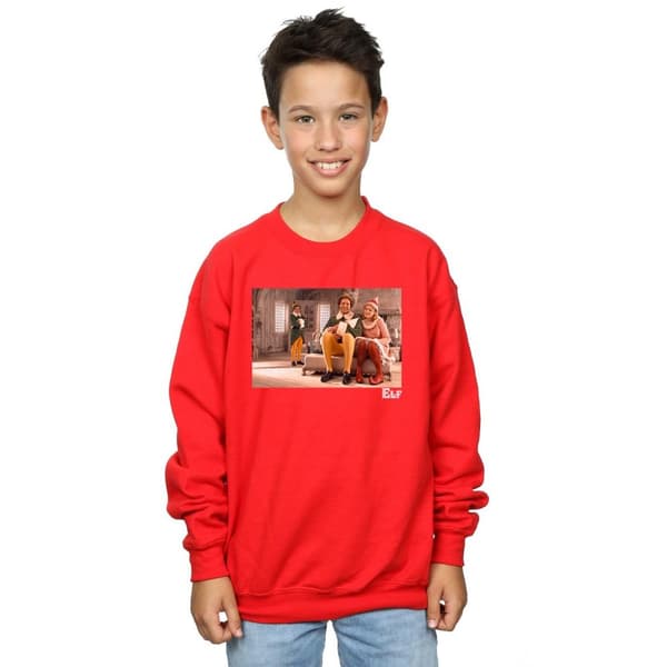 Elf Sweatshirt med familjebild för pojkar