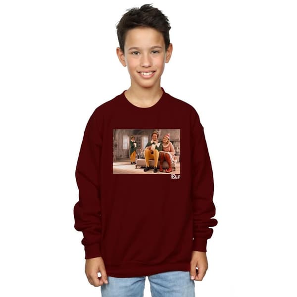 Elf Sweatshirt med familjebild för pojkar