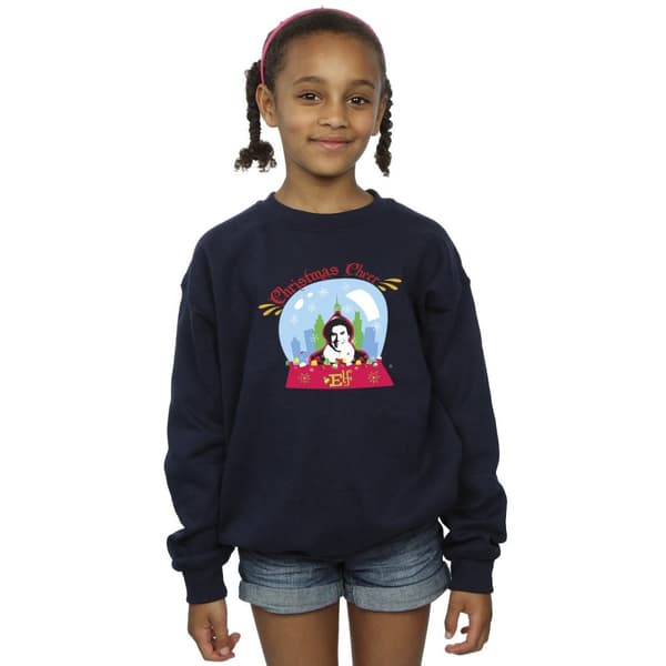 Elf Sweatshirt med snöglober för flickor