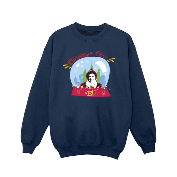 Elf Sweatshirt med snöglober för flickor