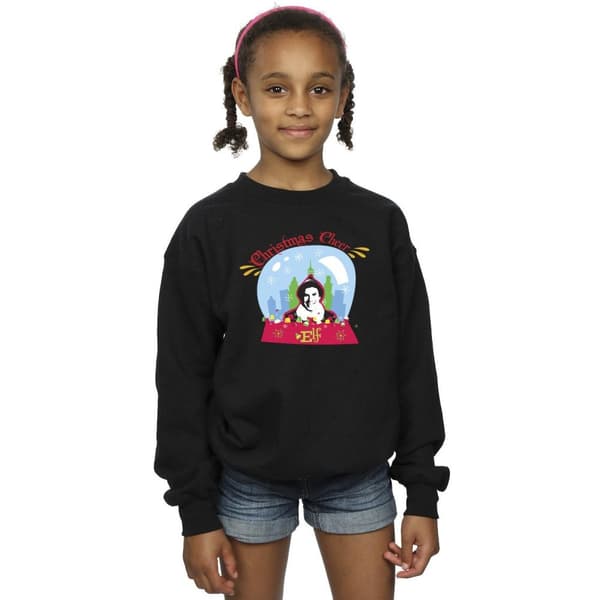 Elf Girls Christmas Snowglobe Sweatshirt