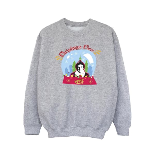 Elf Sweatshirt med snöglober för flickor