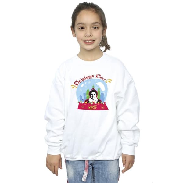 Elf Sweatshirt med snöglober för flickor