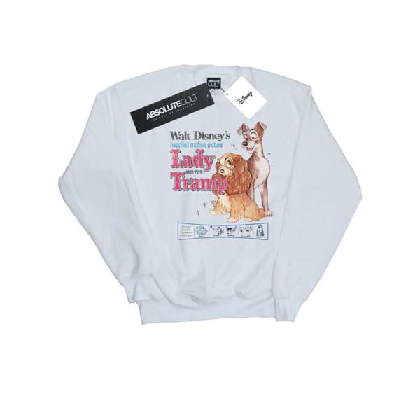 Disney Pojkar Lady And The Tramp Distressed Classic Poster Sweatshirt