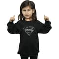 Miniatyrbild 2 av 5: DC Comics Superman Marble Logo Sweatshirt för flickor