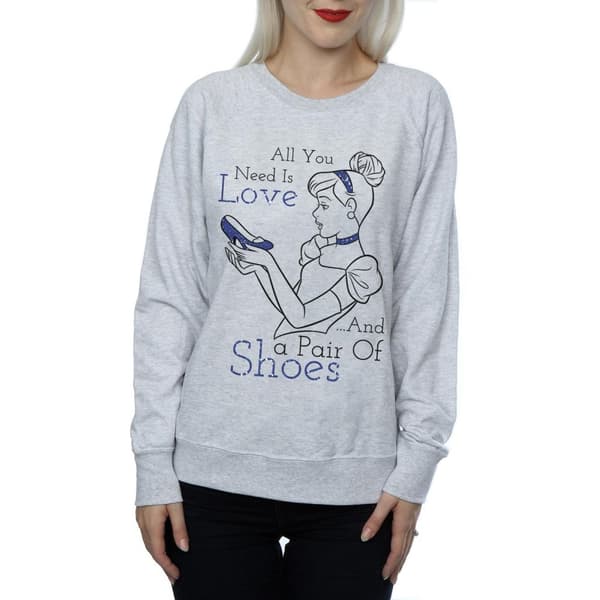 Disney Princess Womens/Ladies Cinderella All You Need Is Love Sweatshirt