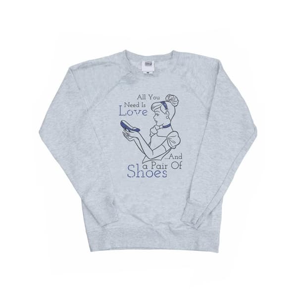 Disney Princess Womens/Ladies Cinderella All You Need Is Love Sweatshirt