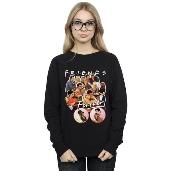 Friends Dam/Tjej Forever Collage Sweatshirt
