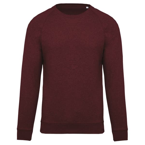 Kariban Mens Organic Cotton Crew Neck Raglan Sweatshirt