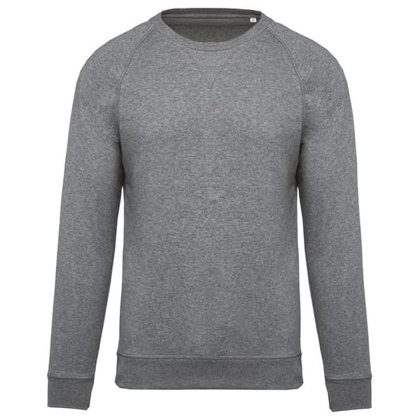 Kariban Mens Organic Cotton Crew Neck Raglan Sweatshirt