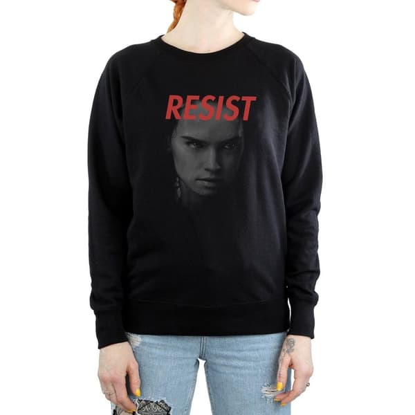 Star Wars Sweatshirt med Rey-ansikte från Sista Jedi - dam/dam