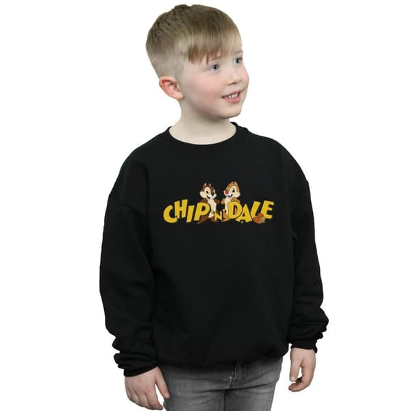 Disney Boys Chip And Dale Character Logo Sweatshirt