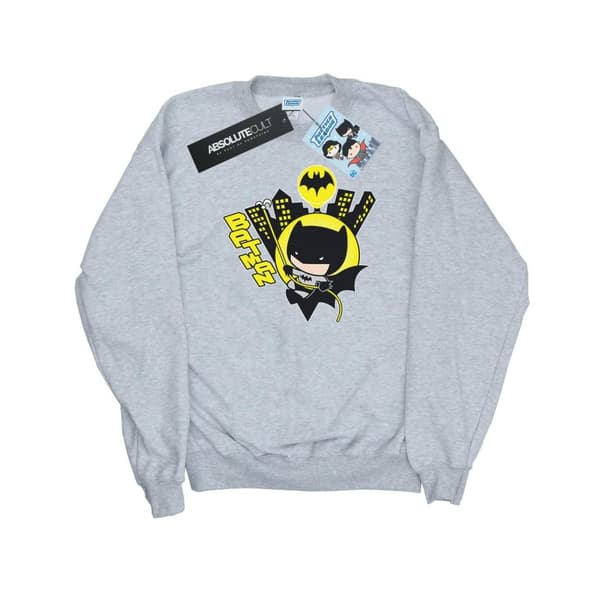DC Comics Mens Chibi Batman Swinging Sweatshirt