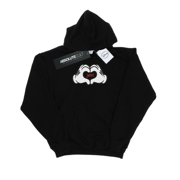 Disney Mens Mickey Mouse Loves You Hoodie