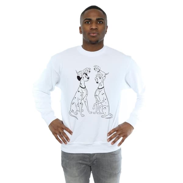 Disney Mens 101 Dalmatians Family Sweatshirt