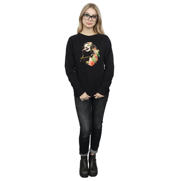 Janis Joplin Sweatshirt med blommönster - dam/dam