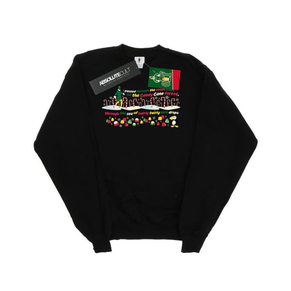 Elf Girls Candy Cane Forest Sweatshirt