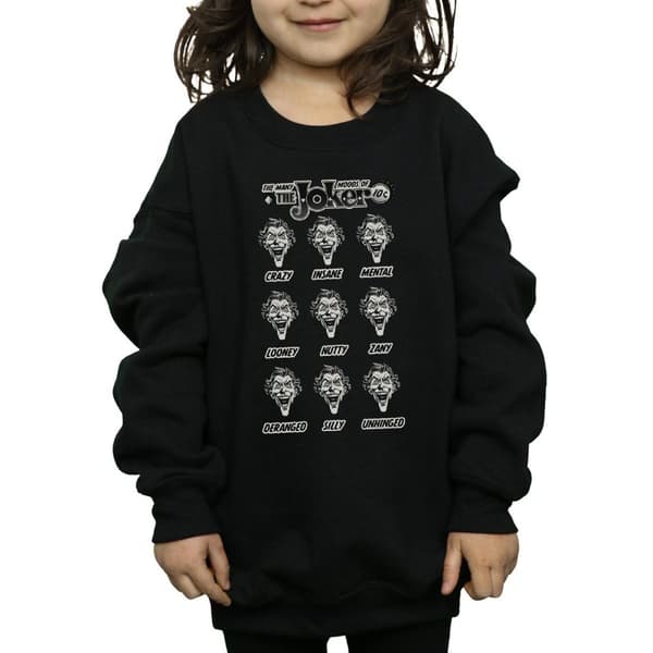 DC Comics Girls The Joker The Many Moods Of The Joker Sweatshirt