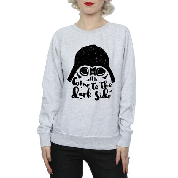 Star Wars Womens/Ladies Darth Vader Come To The Dark Side Sketch Sweatshirt
