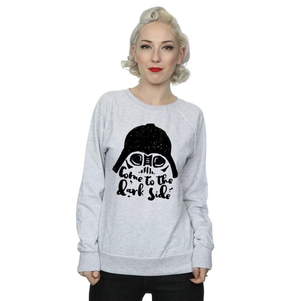 Star Wars Womens/Ladies Darth Vader Come To The Dark Side Sketch Sweatshirt
