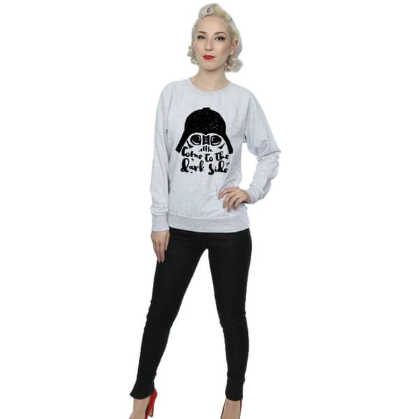 Star Wars Womens/Ladies Darth Vader Come To The Dark Side Sketch Sweatshirt