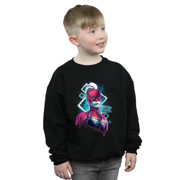 Marvel Kapten Marvel Neon Warrior-tröja för pojkar