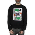 Miniatyrbilde 3 av 5: DC Comics Mens Chibi Joker Playing Card Sweatshirt